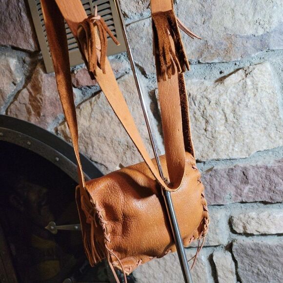 Genuine Elk Hide Crossbody Purse or Bag by Native Americans BNA 11 - Picture 2 of 6